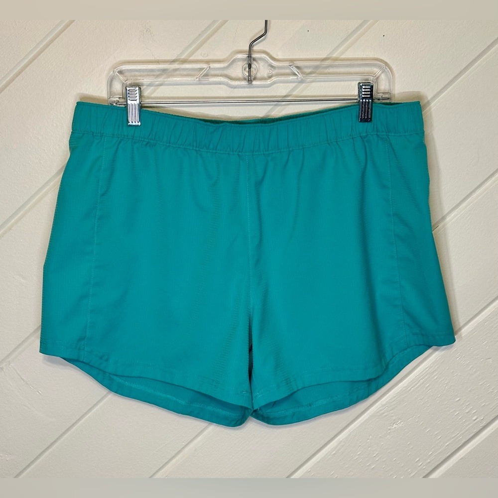 Columbia PFG Tamiami Pull-On Shorts in Aqua, Size Large